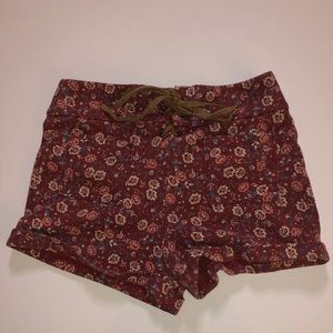 High Waist Hollister Drawsting Cotton Short-Shorts